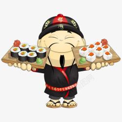 寿司厨师卡通人物人物高清图片