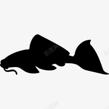 鱼的轮廓图标图标