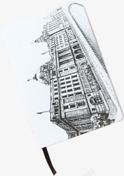 手绘合成建筑城市素材