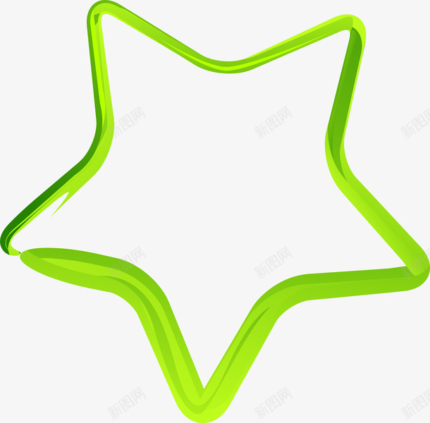 绿色星星图案png免抠素材_新图网 https://ixintu.com 五角星图案 交织星星 星星图案 线条星星 绿色星星 装饰图案
