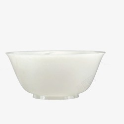 白色的玉碗素材