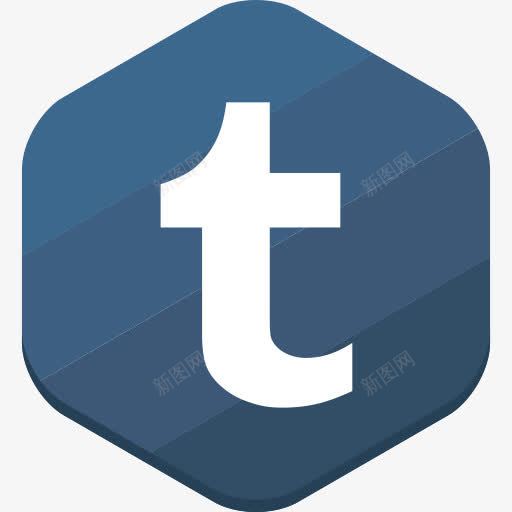 社会网络Tumblr社交网络六角形图标png_新图网 https://ixintu.com Social Tumblr network tumblr 社会网络