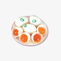 蛋白蛋黄海鸭蛋高清图片
