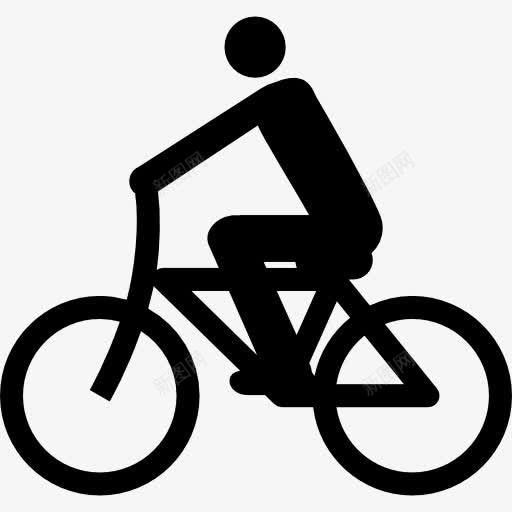 骑自行车的人图标png_新图网 https://ixintu.com 循环 自行车 车辆标志 骑自行车的人