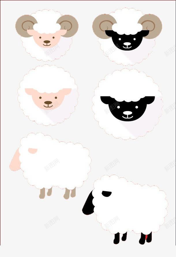 羊羊插画图标png_新图网 https://ixintu.com 插画 羊 羊图标 羊头图案