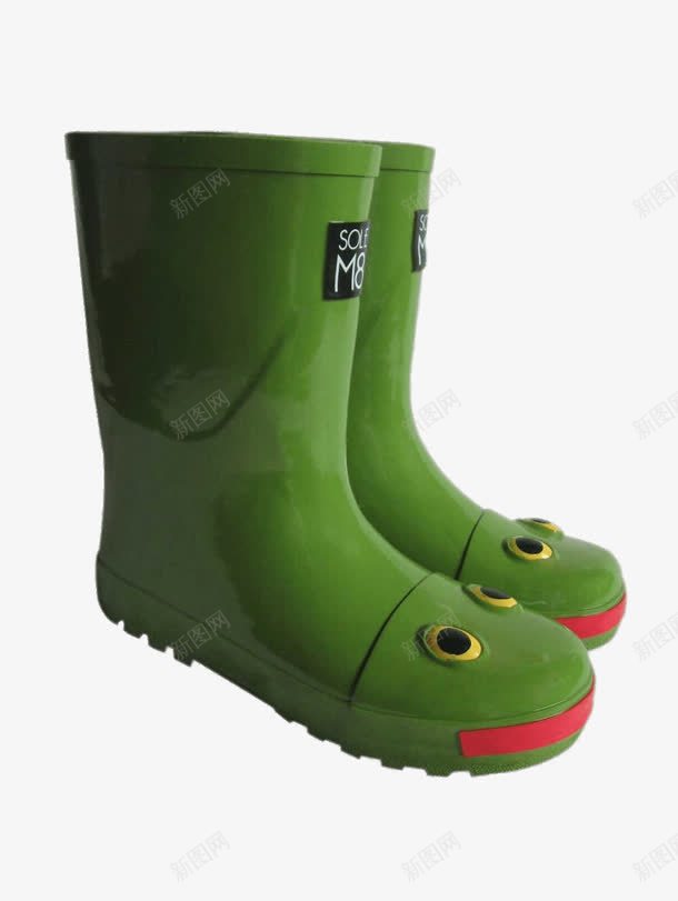 小青蛙雨鞋png免抠素材_新图网 https://ixintu.com 下雨 产品实物 可爱 童鞋 绿色 雨鞋 鞋子
