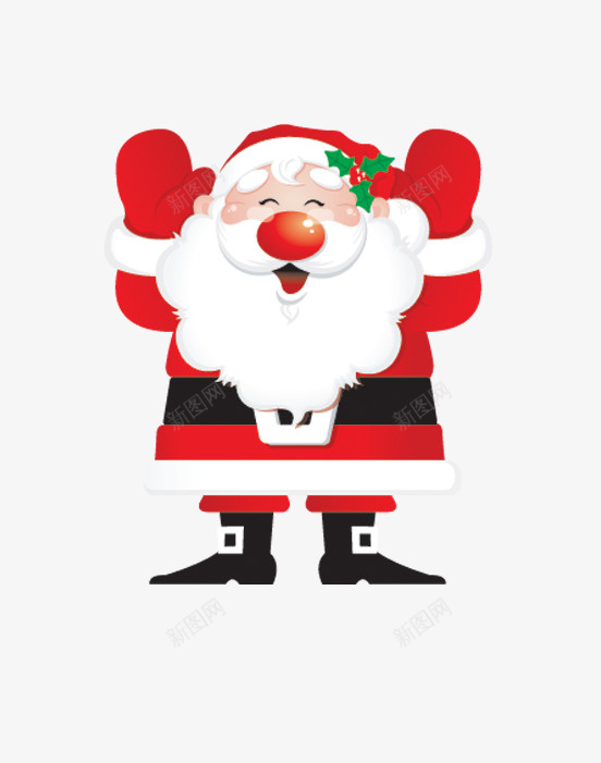 微笑的圣诞老人png免抠素材_新图网 https://ixintu.com 人物 喜庆 圣诞素材 圣诞节 红色