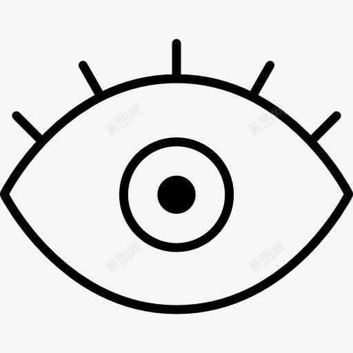 眼图标png_新图网 https://ixintu.com 光学 医学 看 眼睛 眼科 视力