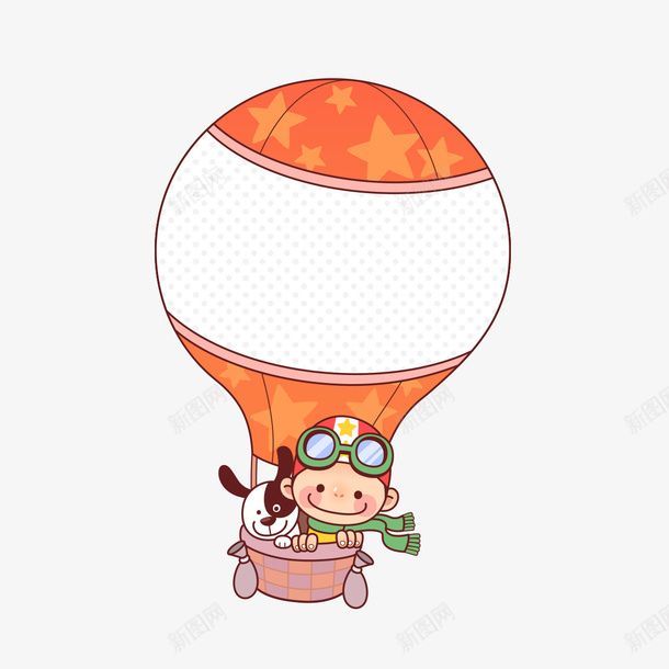 热气球上的人png免抠素材_新图网 https://ixintu.com 人 人物 热气球