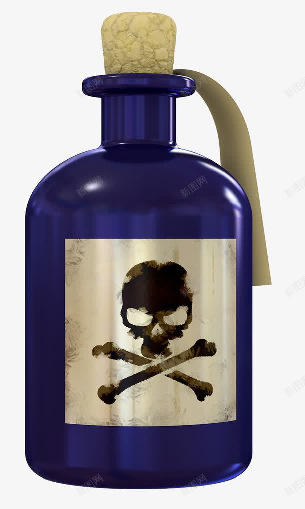 化学有毒物质瓶子图标png_新图网 https://ixintu.com 化学 危险品 密封保存 有毒物质 瓶塞