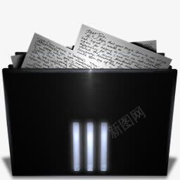 图标黑色文件夹png_新图网 https://ixintu.com 图标 文件夹 设计 黑色