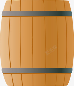 分桶式木桶红酒式橡木桶矢量图高清图片