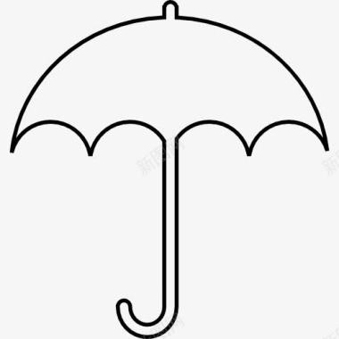 伞薄的形状图标图标