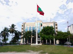 旗子免扣实物图马尔代夫马累摄影高清图片