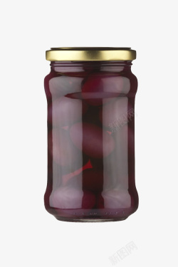 腌制罐子金色密封盖子里的腌制橄榄罐头实高清图片