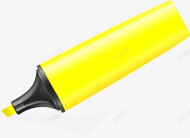 黄色卡通彩笔画笔png免抠素材_新图网 https://ixintu.com 卡通 彩笔 画笔 黄色