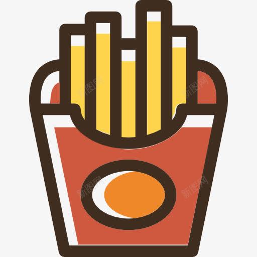 炸薯条图标png_新图网 https://ixintu.com 一根薯条简笔画 土豆 垃圾食品 快餐 炸薯条 食品 餐厅
