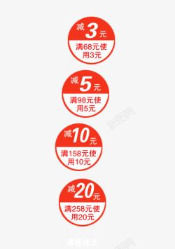 满128元减5元优惠券高清图片