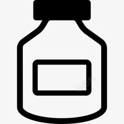 医疗容器药瓶图标高清图片