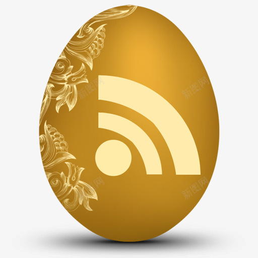 RSS鸡蛋蛋形社会图标png_新图网 https://ixintu.com Egg RSS rss 鸡蛋