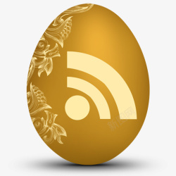 闪光鸡形RSS鸡蛋蛋形社会图标高清图片