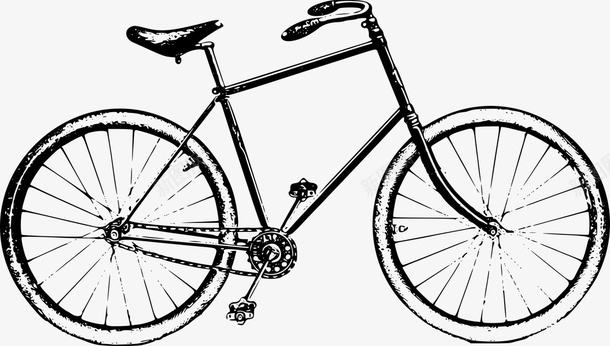 老式自行车图标png_新图网 https://ixintu.com 承载 老式 自行车 行驶