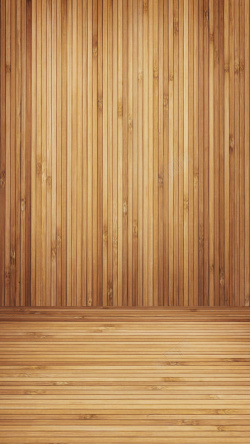 木质留言墙竹子做的地板和墙高清图片