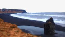 冰岛黑沙滩黑沙滩景区高清图片