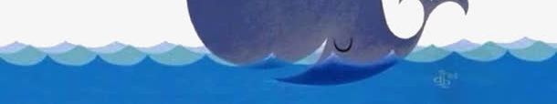 鲸鱼喷水png免抠素材_新图网 https://ixintu.com 晶莹 水 蓝色 鲸鱼