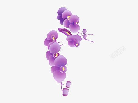 紫罗兰png免抠素材_新图网 https://ixintu.com 植物 紫罗兰卡通 紫色 花