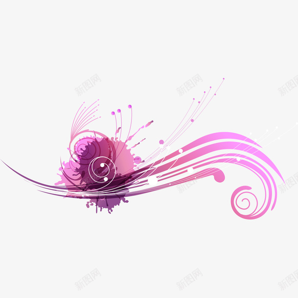 紫色装饰花纹png免抠素材_新图网 https://ixintu.com 紫色 紫色花纹 花纹 装饰 装饰花纹