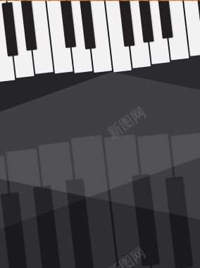 钢琴演奏活动主题背景矢量图背景