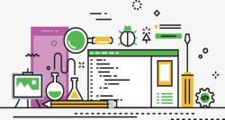 装饰科学研究实验室素材