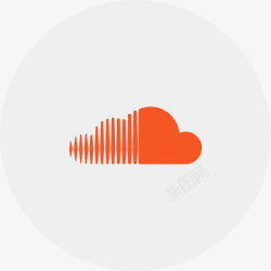 音乐SoundCloud社交媒体集素材