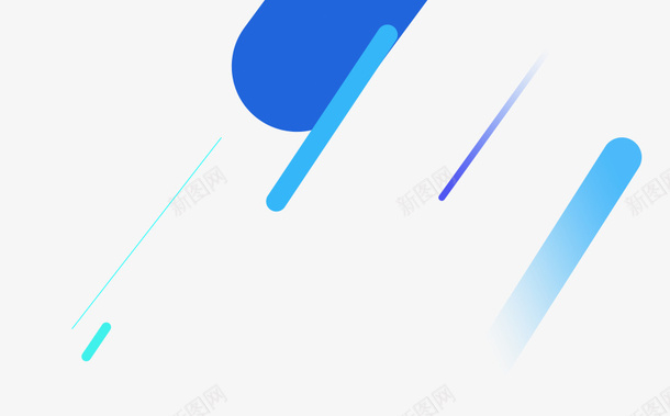 蓝色线条装饰png免抠素材_新图网 https://ixintu.com 线条 线条装饰 蓝色