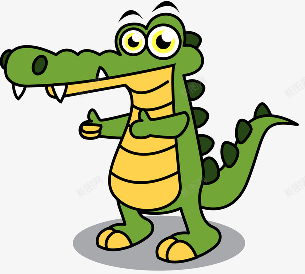 卡通鳄鱼png免抠素材_新图网 https://ixintu.com 动物 动物插画 卡通 卡通动物 可爱动物 小动物 鳄鱼