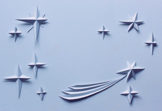 飞艇纸雕图片素材下载星星纸雕背景