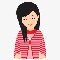 女孩笑的图标图标