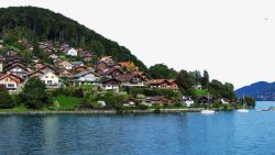 瑞士图恩湖十五素材