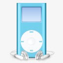 MP5播放器iPod迷你蓝色MP3播放器iPod高清图片