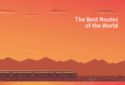 开心旅途世界最美旅途海报背景矢量图高清图片