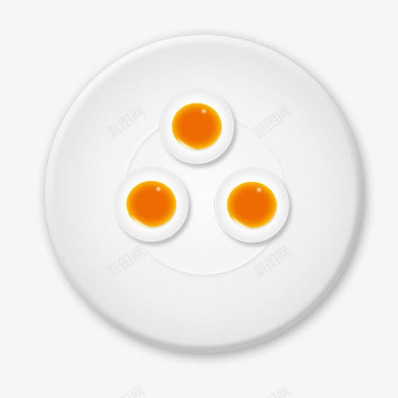 鸡蛋盘子png免抠素材_新图网 https://ixintu.com 煮熟的鸡蛋 白色的盘子 盘子 鸡蛋