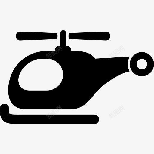 直升机侧面图标png_新图网 https://ixintu.com 侧视图 斩波器 旅行 直升机 轮廓 运输