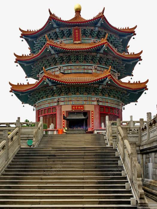 古朴建筑png免抠素材_新图网 https://ixintu.com 中国风 古朴 建筑 彩色 道观