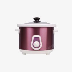 烧锅紫色煮锅子高清图片