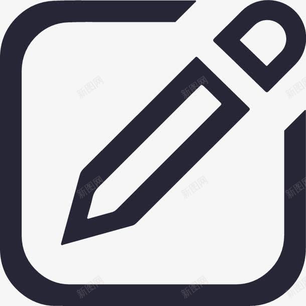 创意扁平手绘记笔记的图标png_新图网 https://ixintu.com 创意 图标 扁平 笔记