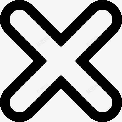交叉圆的轮廓图标png_新图网 https://ixintu.com 交叉 十字架 圆形 大杯线 标志 概述 符号
