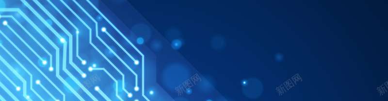 蓝色线路板科技商务banner矢量图ai设计背景_新图网 https://ixintu.com 商务 海报banner 科幻 科技 科技感 科技风 线路板 蓝色 高科技 矢量图