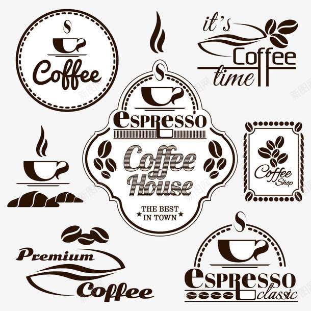 创意咖啡图标png_新图网 https://ixintu.com 咖啡 咖啡杯 咖啡馆 图标设计 标志设计