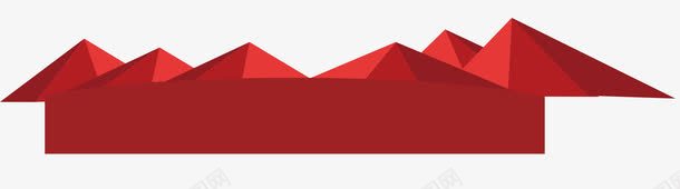 红色的山元素png免抠素材_新图网 https://ixintu.com 假山 山 立体 红色 背景元素